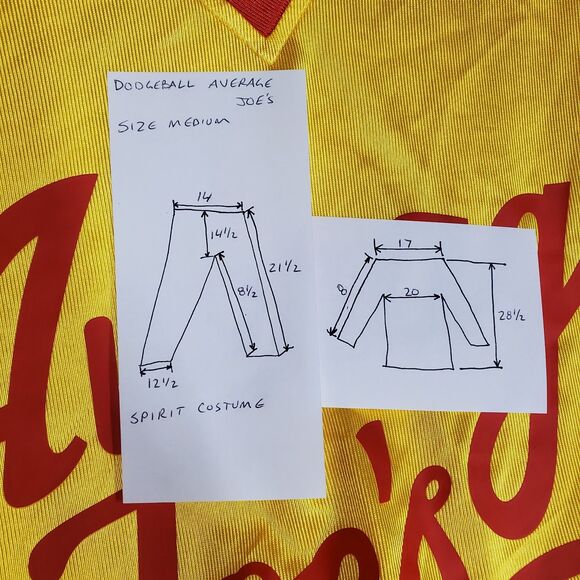 Dodgeball Average Joes Costume Cosplay Halloween Size Medium - Picture 12 of 12